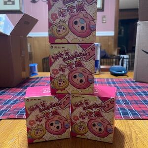 Authentic New Set Of Four Baby Three Tiny Animal Blind Box Plush